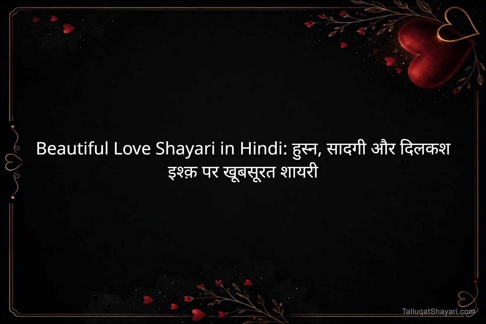 Beautiful Love Shayari in Hindi: हुस्न, सादगी और दिलकश इश्क़ पर खूबसूरत शायरी