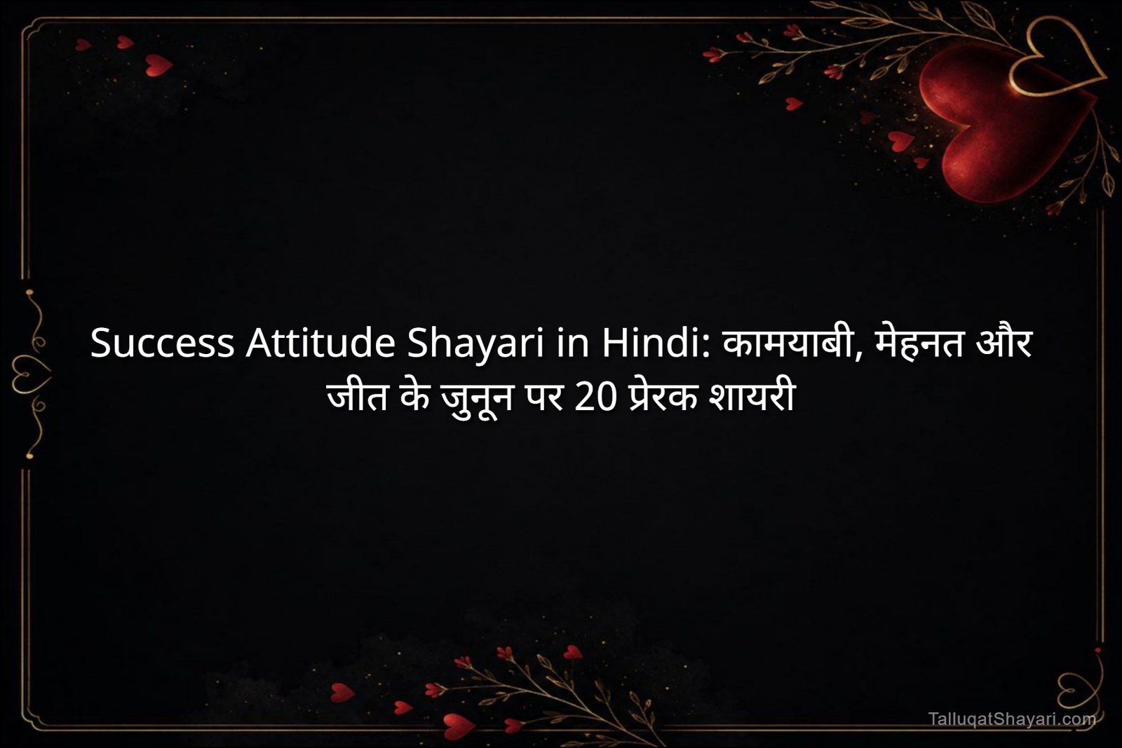 Success Attitude Shayari in Hindi: कामयाबी, मेहनत और जीत के जुनून पर 20 प्रेरक शायरी