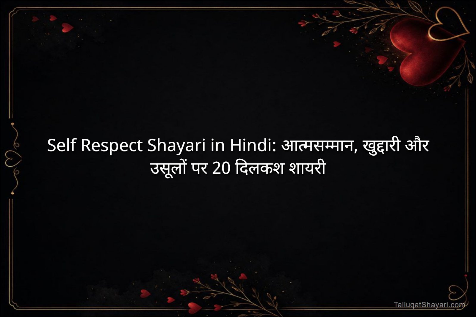 Self Respect Shayari in Hindi: आत्मसम्मान, खुद्दारी और उसूलों पर 20 दिलकश शायरी