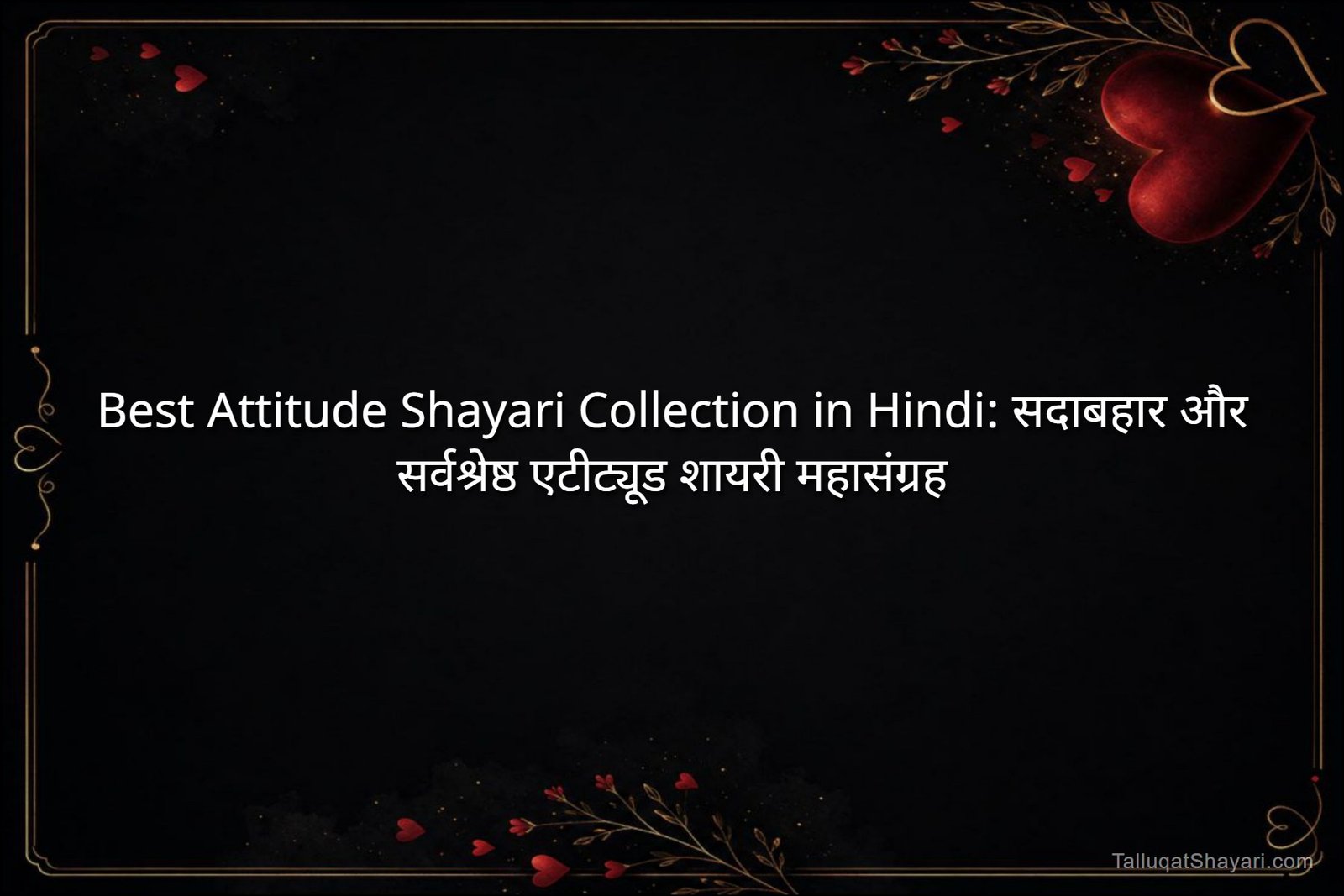 Best Attitude Shayari Collection in Hindi: सदाबहार और सर्वश्रेष्ठ एटीट्यूड शायरी महासंग्रह