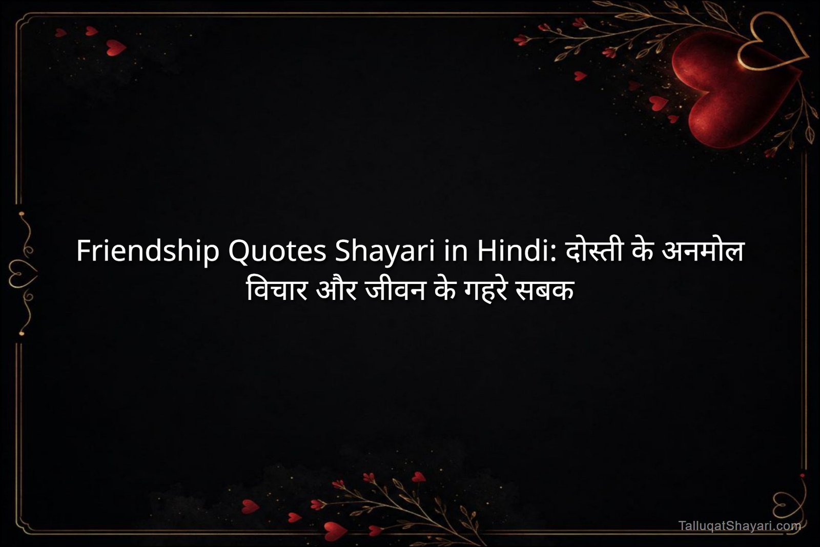 Friendship Quotes Shayari in Hindi: दोस्ती के अनमोल विचार और जीवन के गहरे सबक