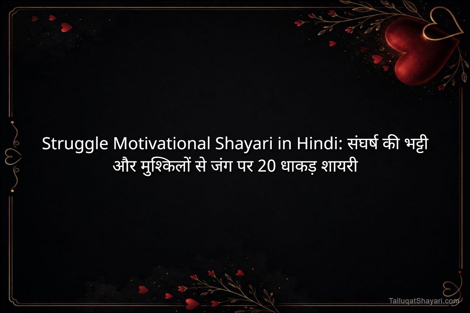 Struggle Motivational Shayari in Hindi: संघर्ष की भट्टी और मुश्किलों से जंग पर 20 धाकड़ शायरी