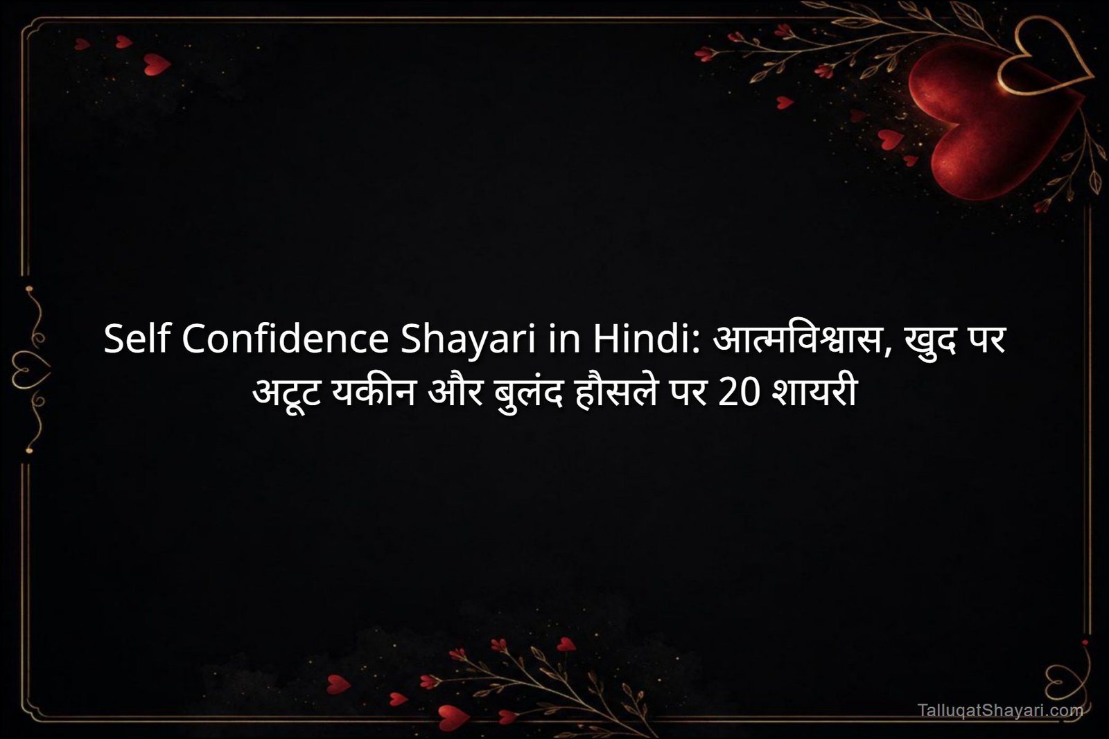 Self Confidence Shayari in Hindi: आत्मविश्वास, खुद पर अटूट यकीन और बुलंद हौसले पर 20 शायरी