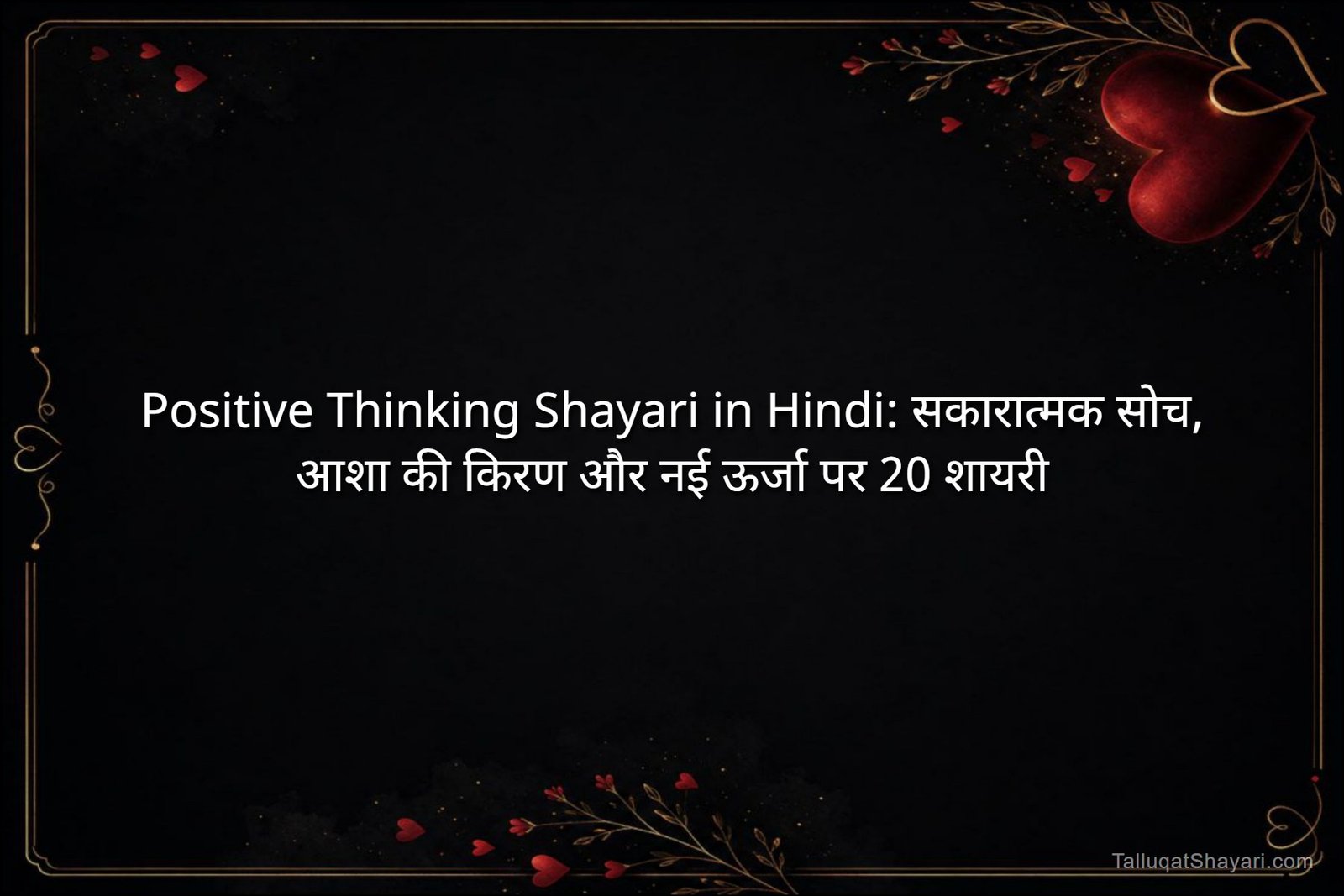 Positive Thinking Shayari in Hindi: सकारात्मक सोच, आशा की किरण और नई ऊर्जा पर 20 शायरी