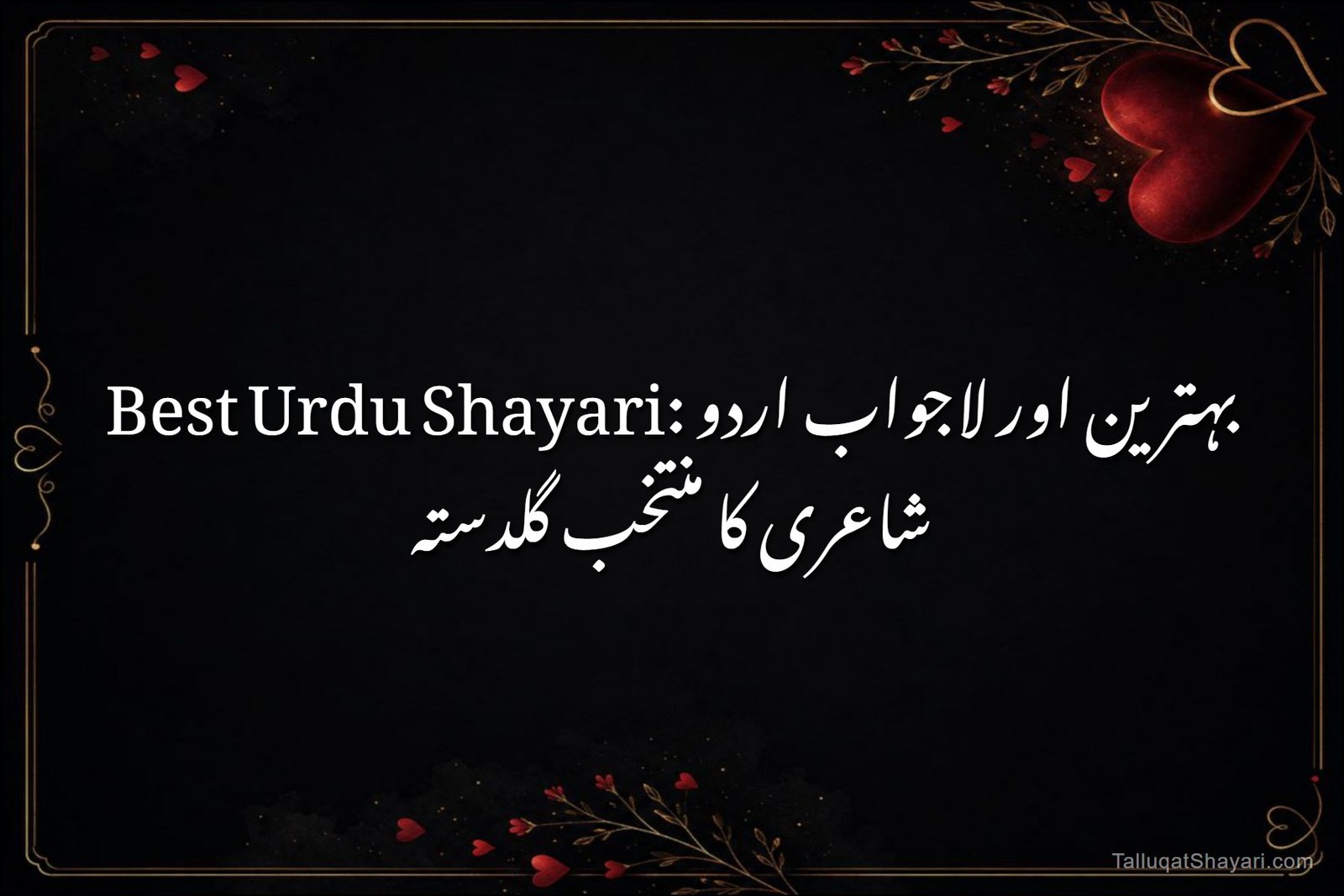 Best Urdu Shayari: بہترین اور لاجواب اردو شاعری کا منتخب گلدستہ