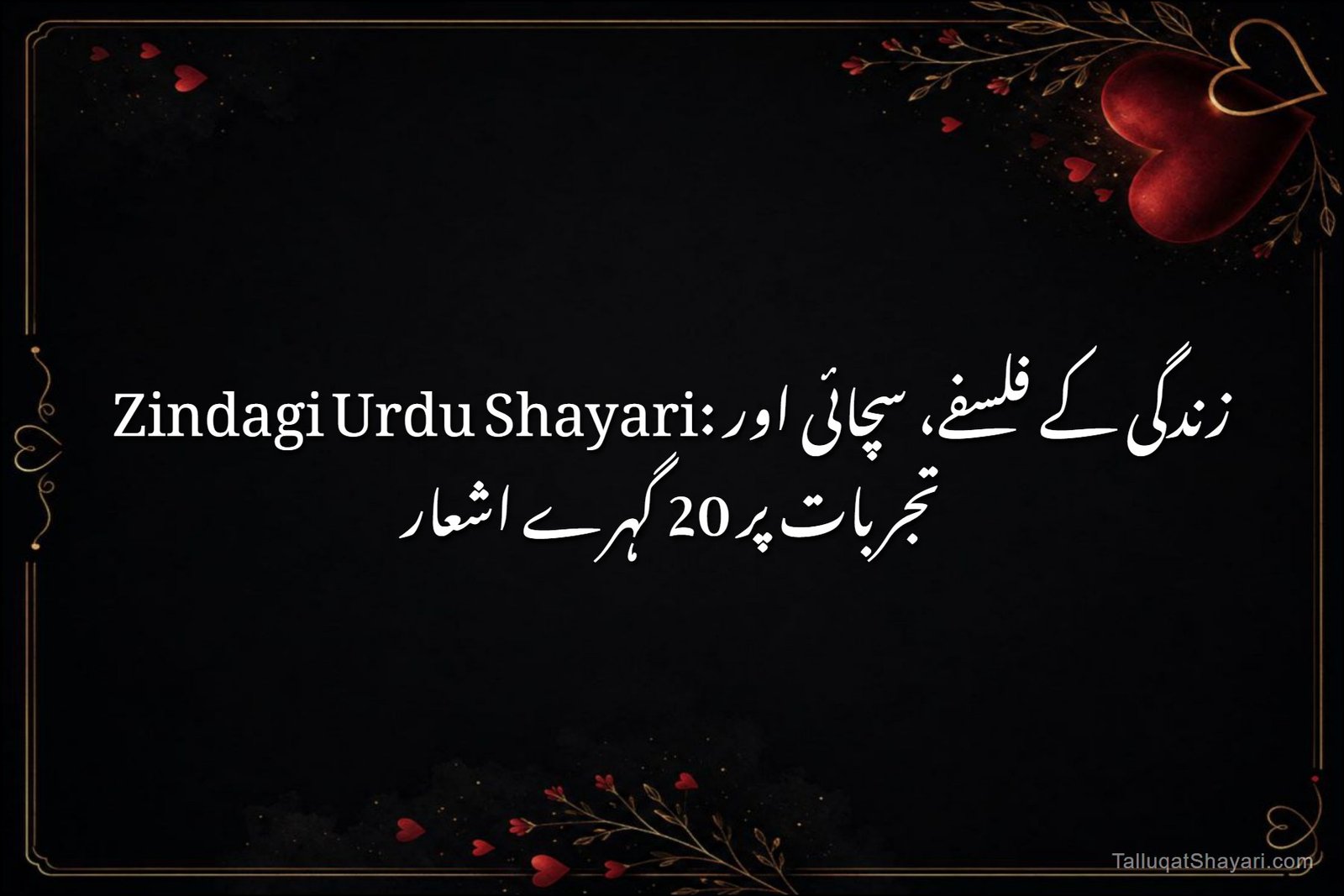 Zindagi Urdu Shayari: زندگی کے فلسفے، سچائی اور تجربات پر 20 گہرے اشعار
