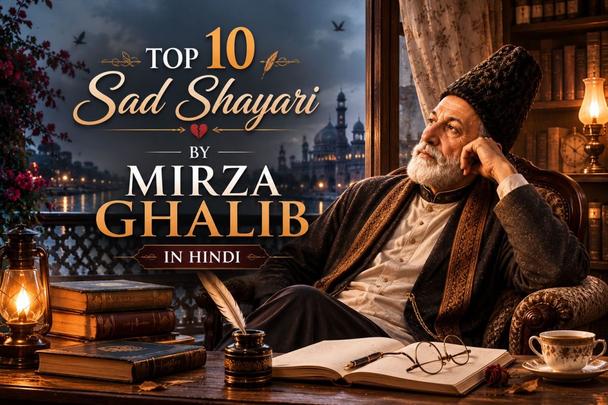 Top 10 Sad Shayari by Mirza Ghalib in Hindi | ग़ालिब की दर्द भरी मशहूर शायरी 2026